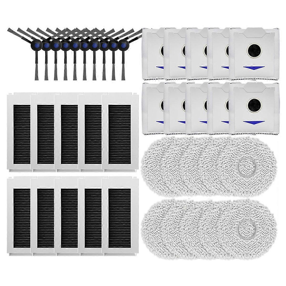 Ersatzteile Für N30 Omni / N30 Pro Omni: Seitenbürste, Hepa-filter Und Staubbeutel.