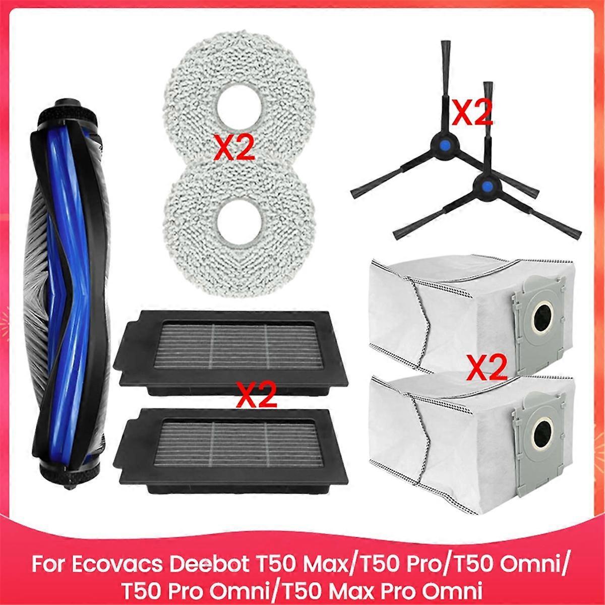 Ersatzteile Für T50 Max/t50 Pro/t50 Omni/t50 Pro Omni/t50 Omni: Bürste, Filter, Reinigungstuch Und Staubbeutel
