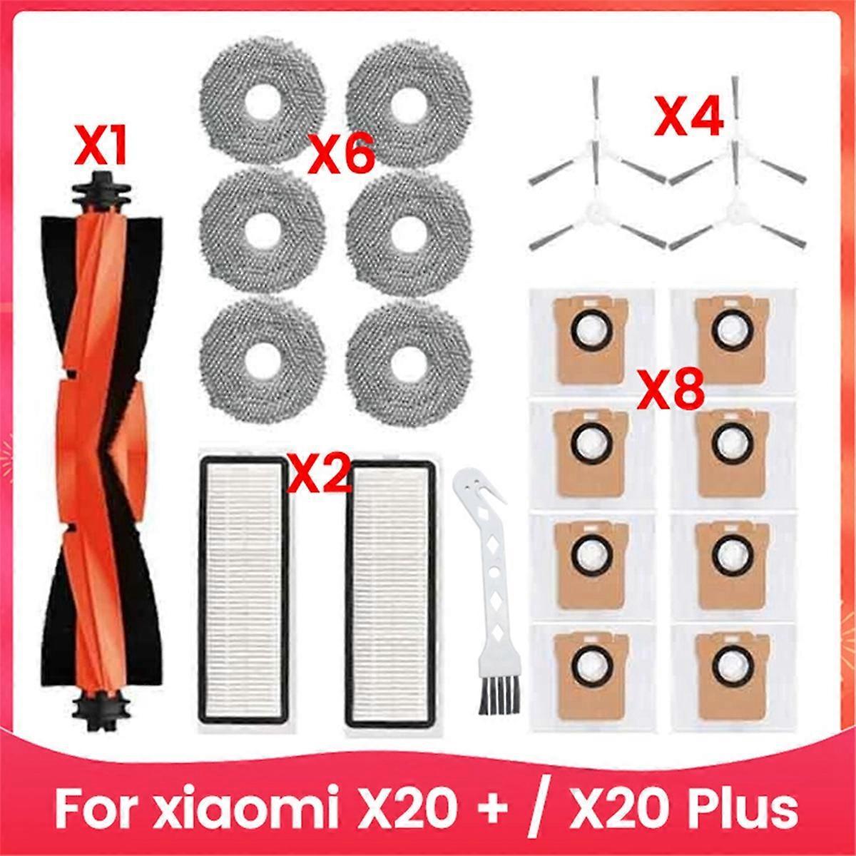 Staubbeutel, Reinigungstuch, Hauptseitenbürste, Hepa-filter Für Den Saugroboter X20+ / X20 Plus