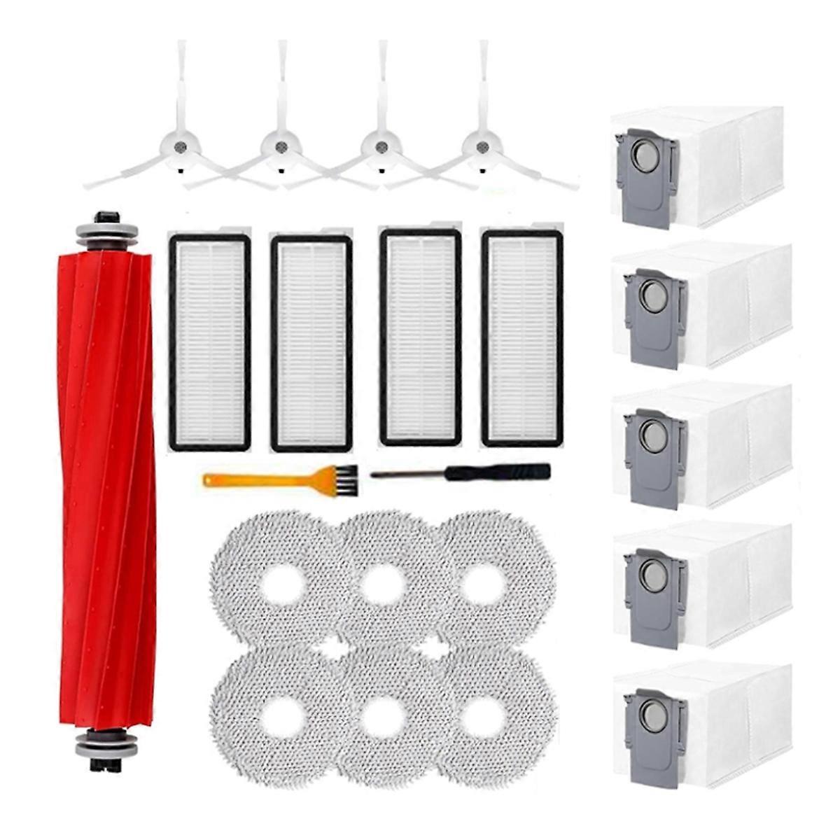 22-teiliges Set, Kompatibel Mit Den Saugrobotern Qrevo S, Qrevo Pro Und Qrevo Maxv: Hauptbürste, Seitenbürste, Hepa-filter