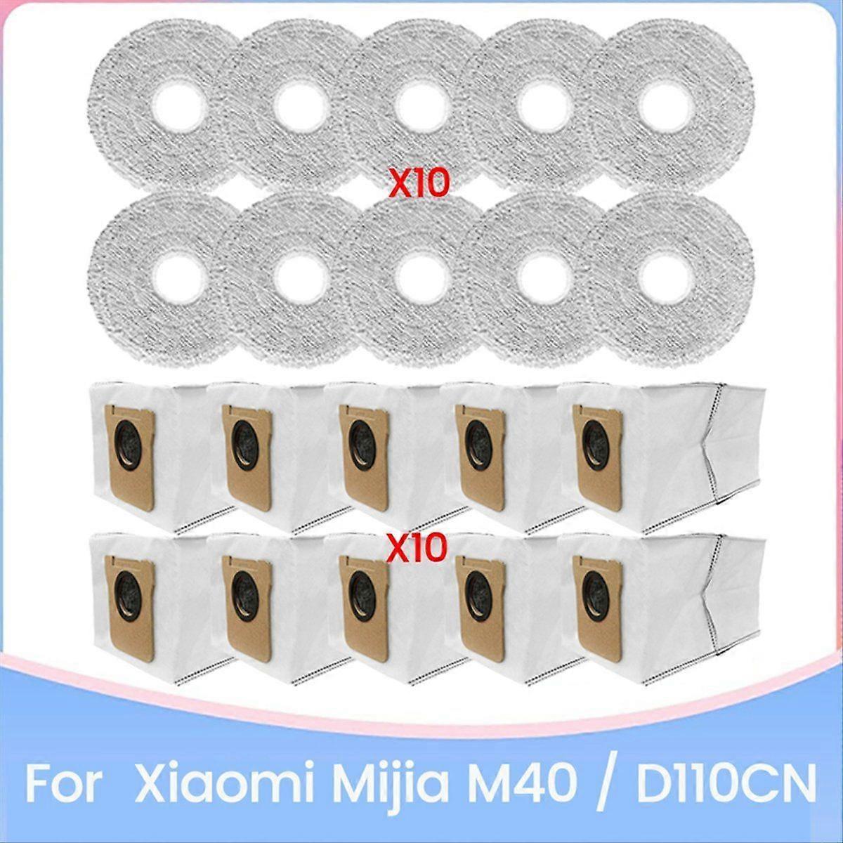 Set Mit 20 Staubbeuteln Und Reinigungstüchern Für Den Staubsauger M40 D110cn - Ersatzteile