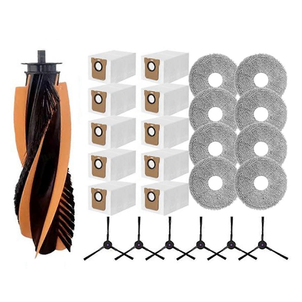 Set Mit 25 Teilen, Kompatibel Mit Den Saugrobotern P20 Pro / T5 Pro: Hauptbürste, Seitenbürste, Reinigungstuch Und Staubbeutel.