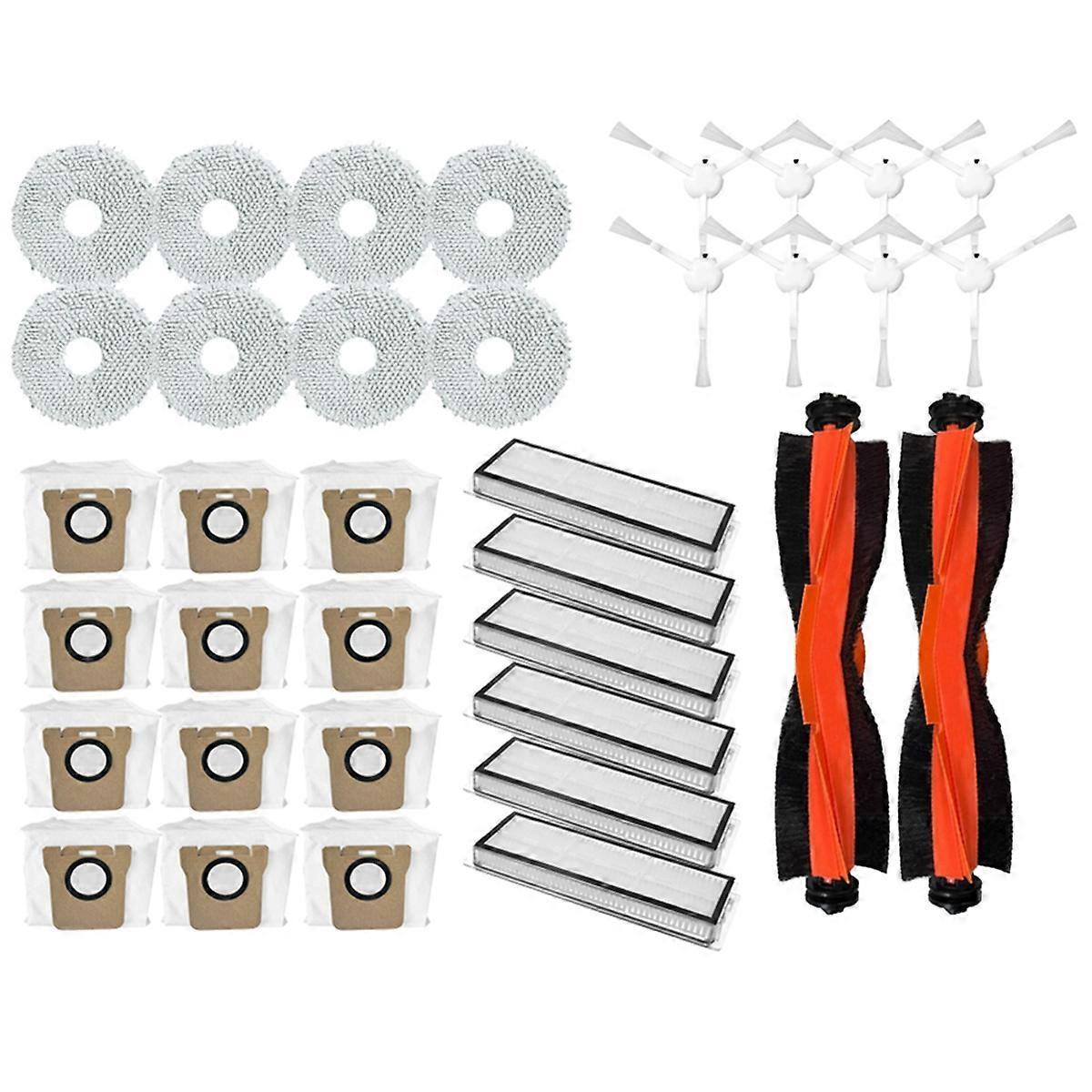 Packung Mit 36 Staubbeuteln Inklusive Bürste, Hepa-filter Und Reinigungstuch, Kompatibel Mit Den Staubsaugern X20+/x10+/x20 Plus/x10 Plus.