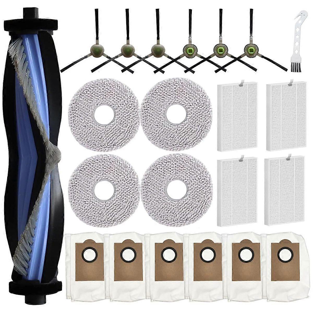 Kompatibel Mit Dem Saugroboter M3, 1 Hauptbürste, 4 Hepa-filter, 4 Reinigungstücher, 6 Staubbeutel, 6 Seitenbürsten, 1 Reinigungswerkzeug