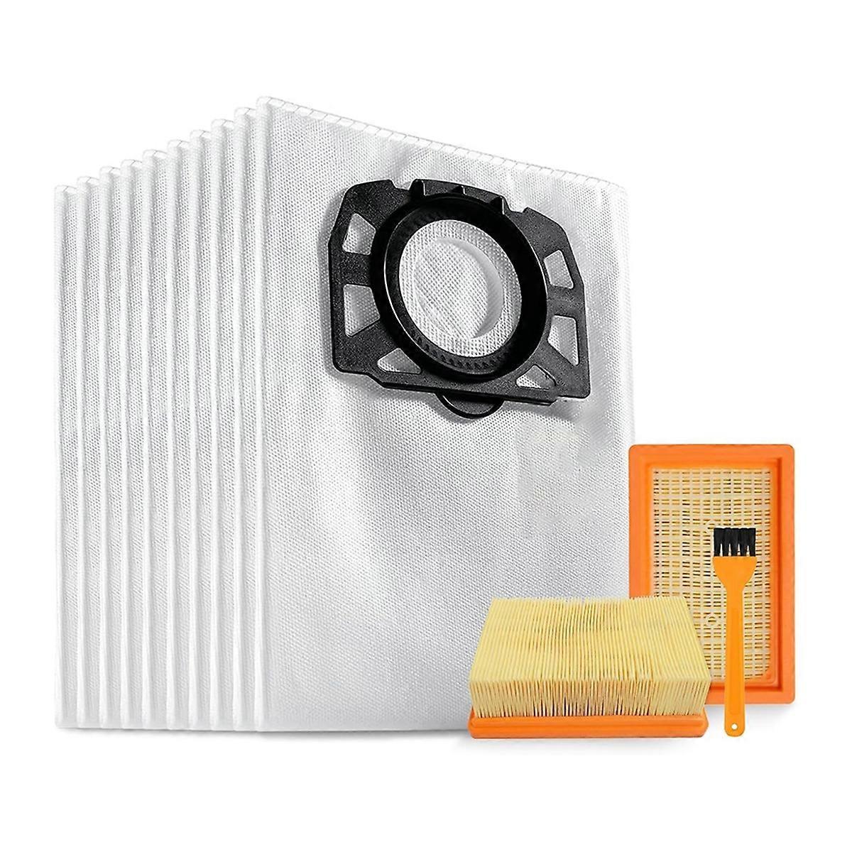 10 Kfi 487 Staubsaugerbeutel Mit 2 Kfi 4410 Filtern Für Wd4, Wd5, Wd6, Wd5p, Wd6p, Mv4, 2.863-006.0 Und 2.863-005.0