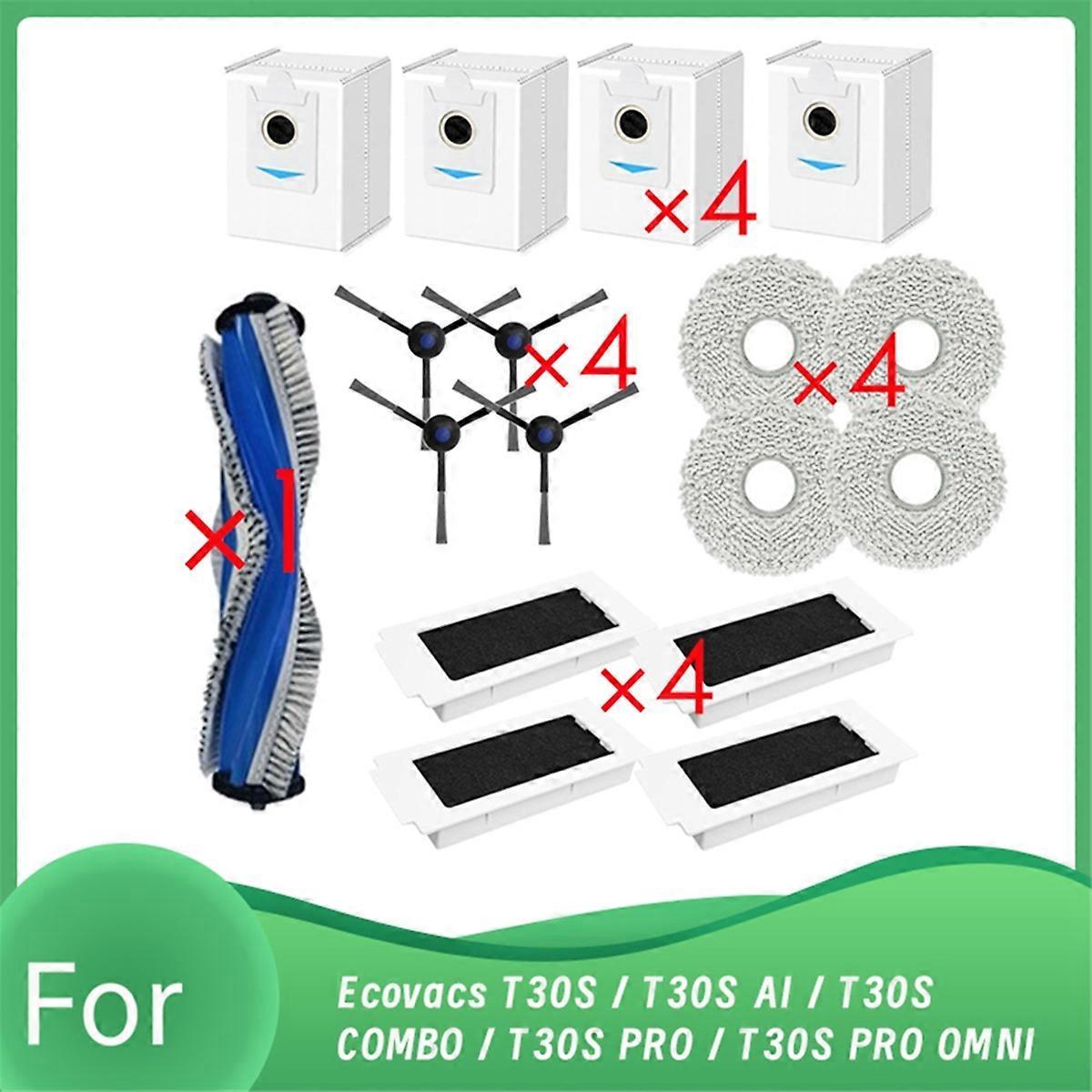 17 Ersatzteile Für Den Ecovacs T30s/t30s Ai/t30s Combo Saugroboter