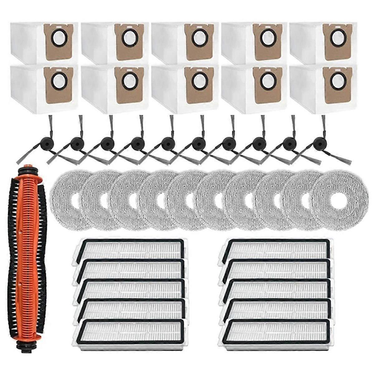 41 Zubehörteile Für Staubsauger 5 Pro / Ov21cn: Hauptseitenbürste, Hepa-filter, Tuch Und Staubbeutel.