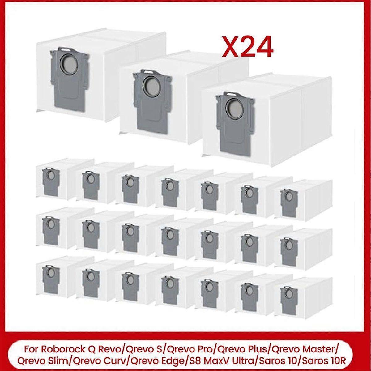 24 Staubbeutel Für Q / Qrevo S / Qrevo Pro / Qrevo Plus / Qrevo Master / Qrevo Curv / S8 Maxv Ultra / Saros 10 / Saros 10r