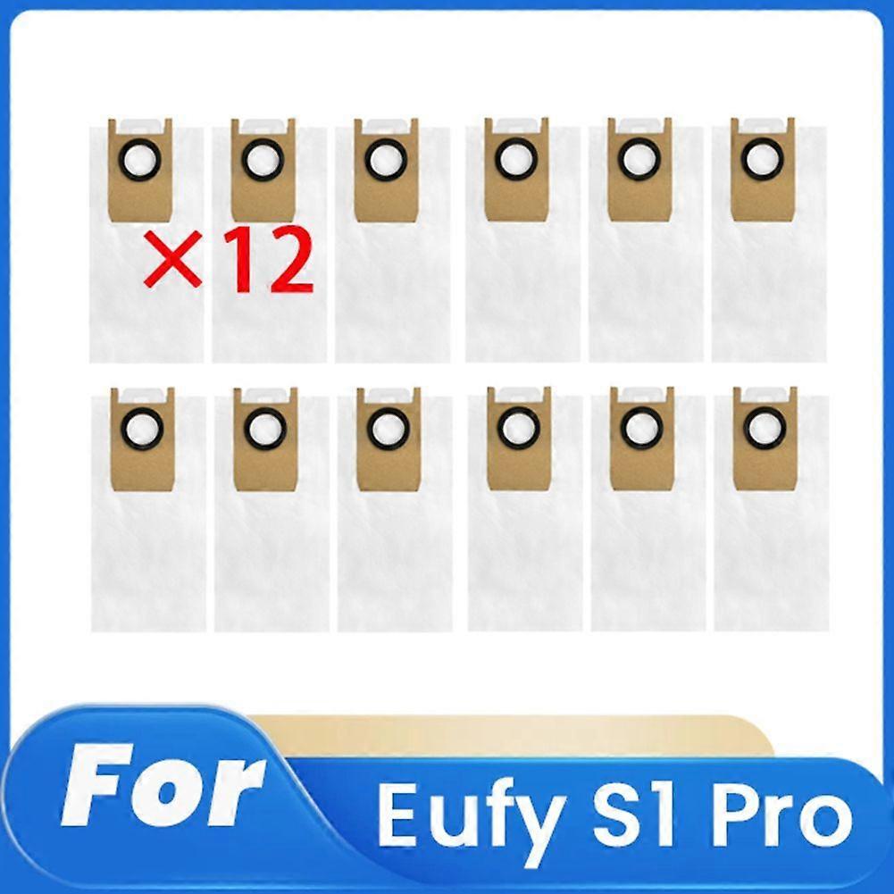 Packung Mit 12 Staubbeuteln, Kompatibel Mit Dem Zubehör Des Staubsaugers S1 Pro. Strapazierfähige Und Leistungsstarke Staubbeutel.