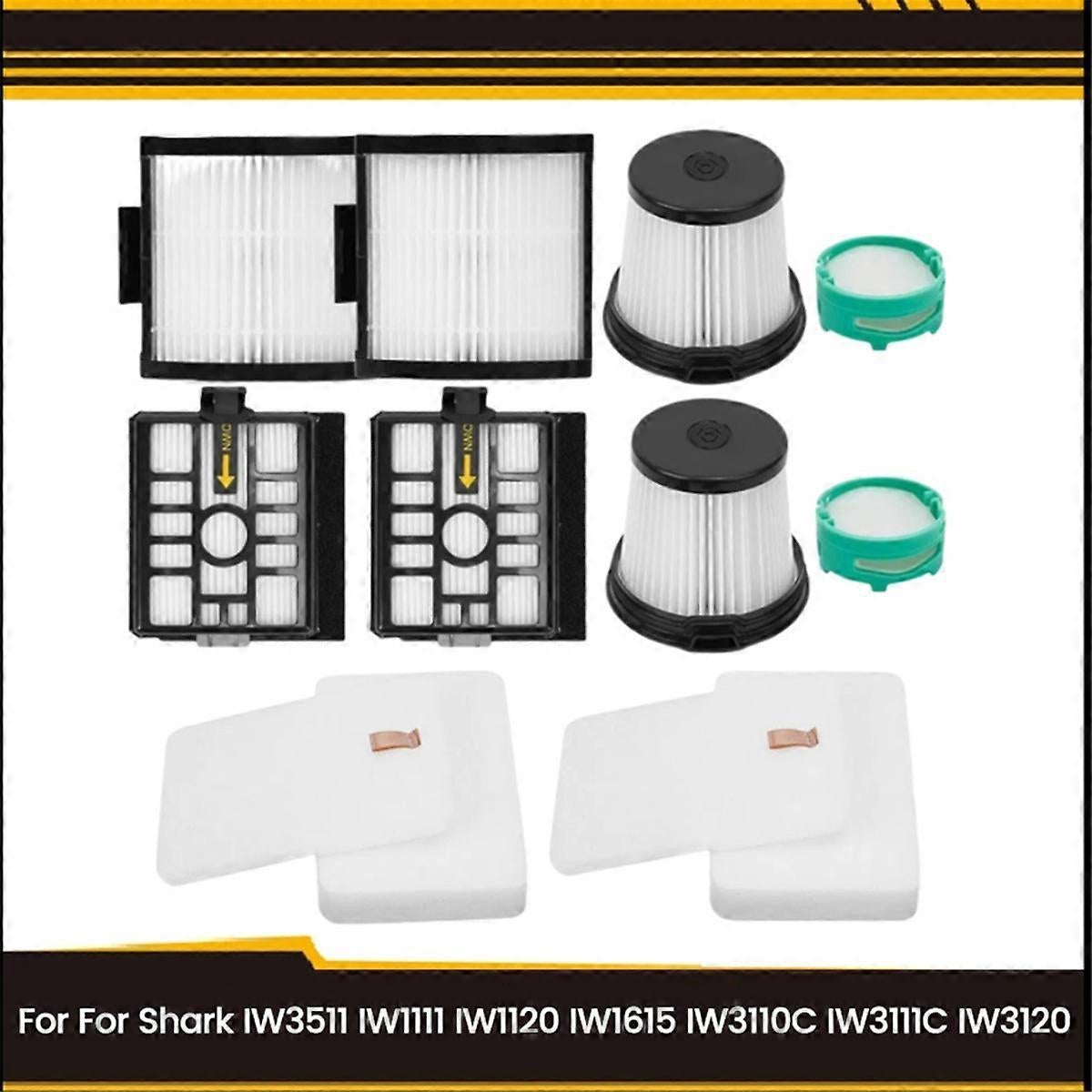 Ersatzfilterset Für Shark Staubsauger Iw3511, Iw1111, Iw1120, Iw1615