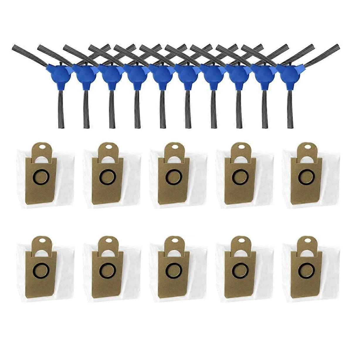Ersatzteile, Die Mit Dem Miwhole M9 Mini Saugroboter Kompatibel Sind: Seitenbürste Und Staubbeutel.