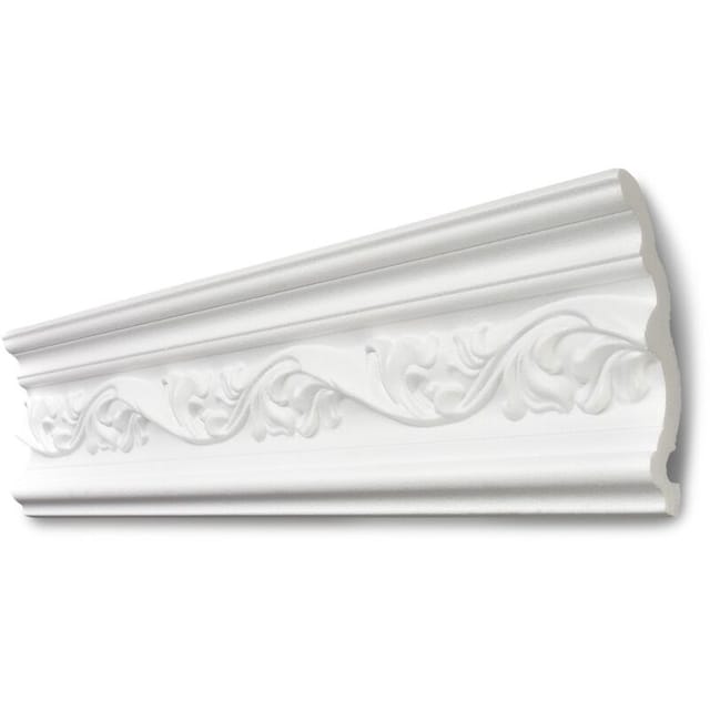 Decosa - Zierprofil G34, weiß, 75 x 120 mm, Länge: 2 m - 16 Stück