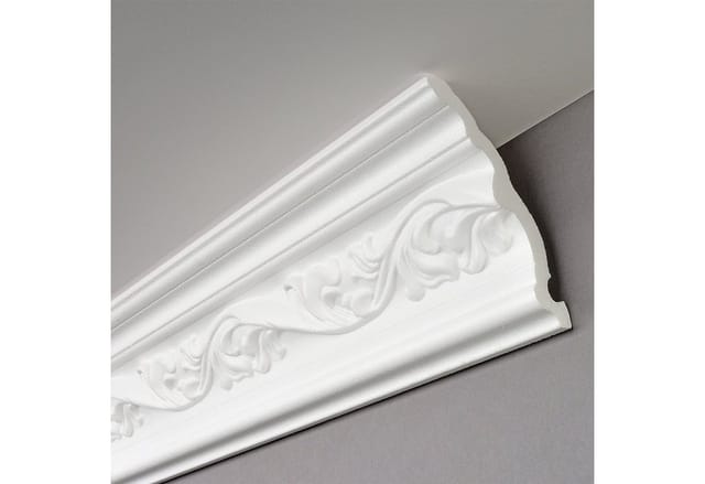 Decosa Zierprofil G34, weiß, 75 x 120 mm, Länge: 2 m - 10 Stück