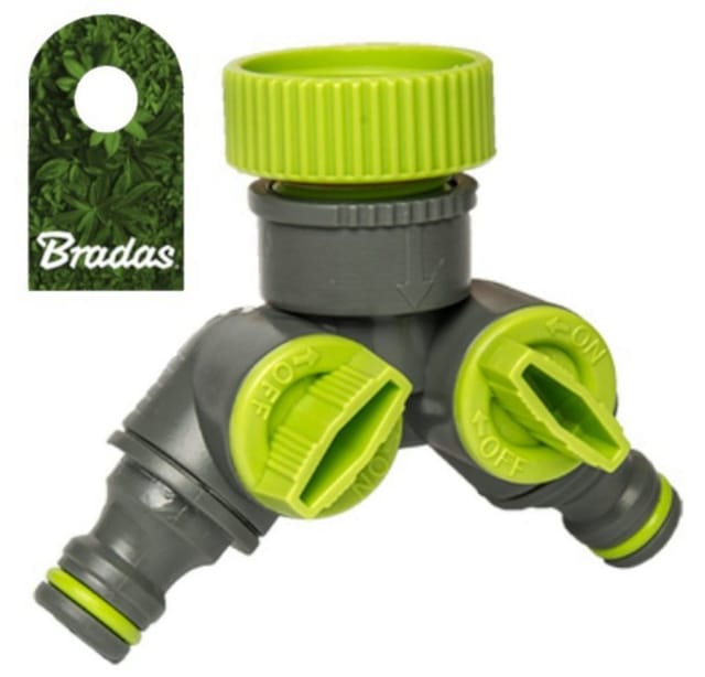 2 - Wege - Ventil mit Hahnanschluss 3/4' und 1' Lime Edition