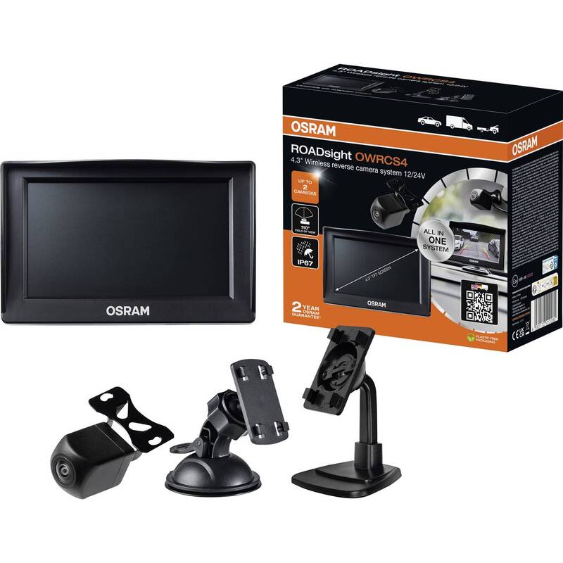 [gebraucht] B-ware Osram Dashcam Dual-kamera 110° Sichtfeld Autokamera Sicherheitssystem 213g