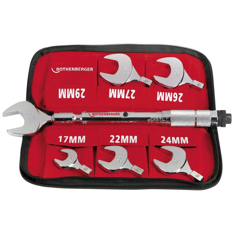 [gebraucht] B-ware Rothenberger Drehmoment-gabelschlüssel-set 17-29mm 10-70 Nm Für Rohrleitungen