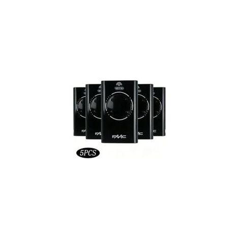 4-kanal-fernbedienung (868 Mhz) – Rolling Code – 3-v-netzteil Mit Cr2032-batterien – 5er-pack Schwarze Fernbedienungen