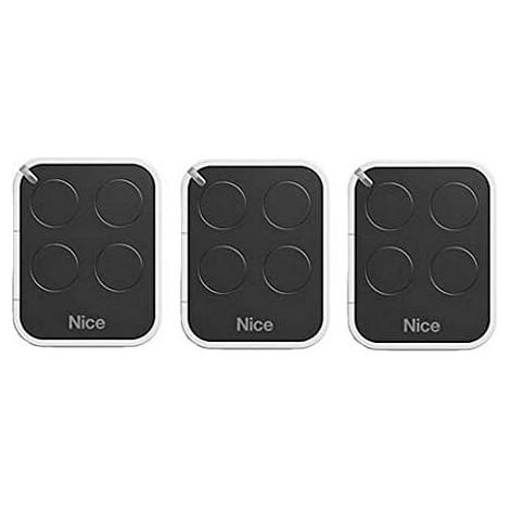 Set Mit 3 Nice Era On4e Fernbedienungen – 4-kanal-sender 433,92 Mhz – Kompatibel Mit Nice Flor Empfängern – Reichweite Bis Zu 200 M