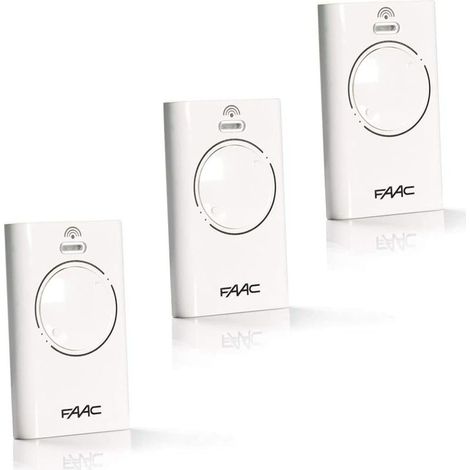 4-kanal-fernbedienung (868 Mhz) – Rolling Code – 3-v-netzteil Mit Cr2032-batterien – 3er-pack Schwarze Fernbedienungen