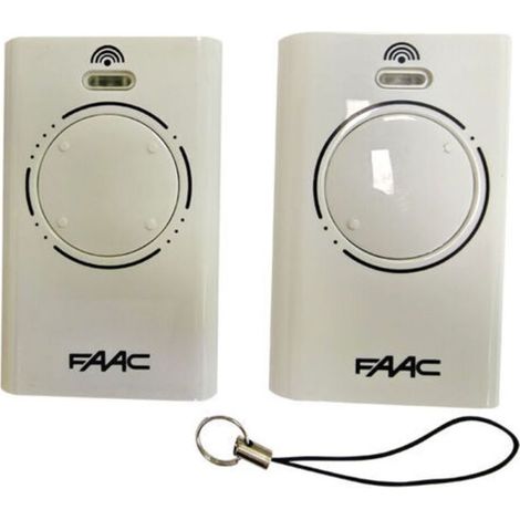 Set Mit 2 Fernbedienungen (433 Mhz) – Original Rolling Code Slh Lr Sender – Kompatibel Mit Faac-motoren – 2- Und 4-kanal-sender