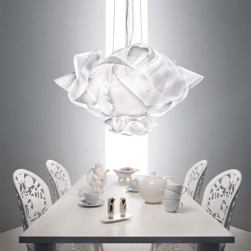 [gebraucht] B-ware Slamp Fabula Pendelleuchte Klar 60 Cm 5x12w Dimmbar E27 Lentiflex