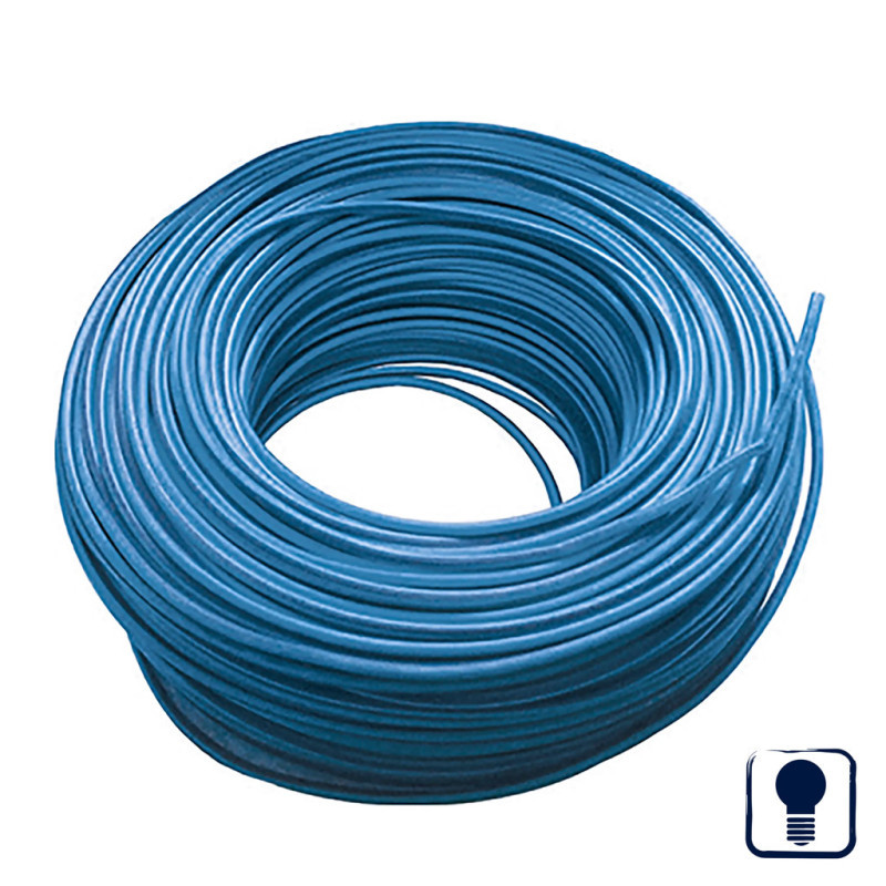 Halogenfreies Elektrokabel 1,5 Mm² Blau 200 M Pvc-draht H07z1-k Beleuchtungskabel