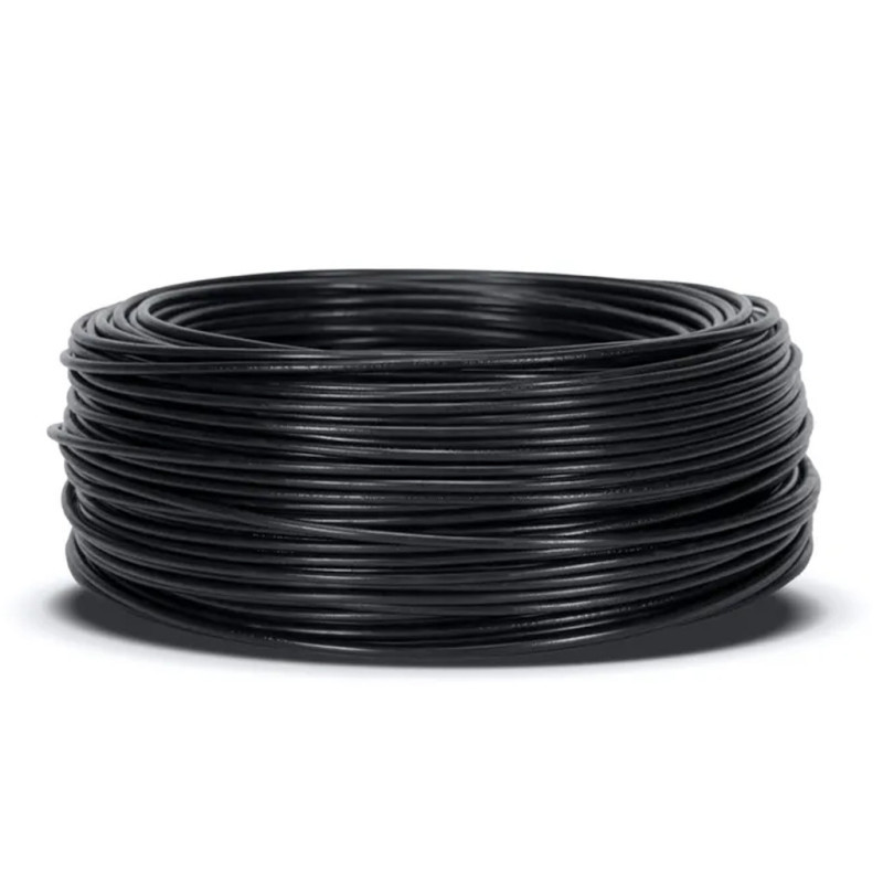 Halogenfreies Elektrokabel 10 Mm² Schwarz 50 M Pvc-draht H07z1-k Elektrokabel