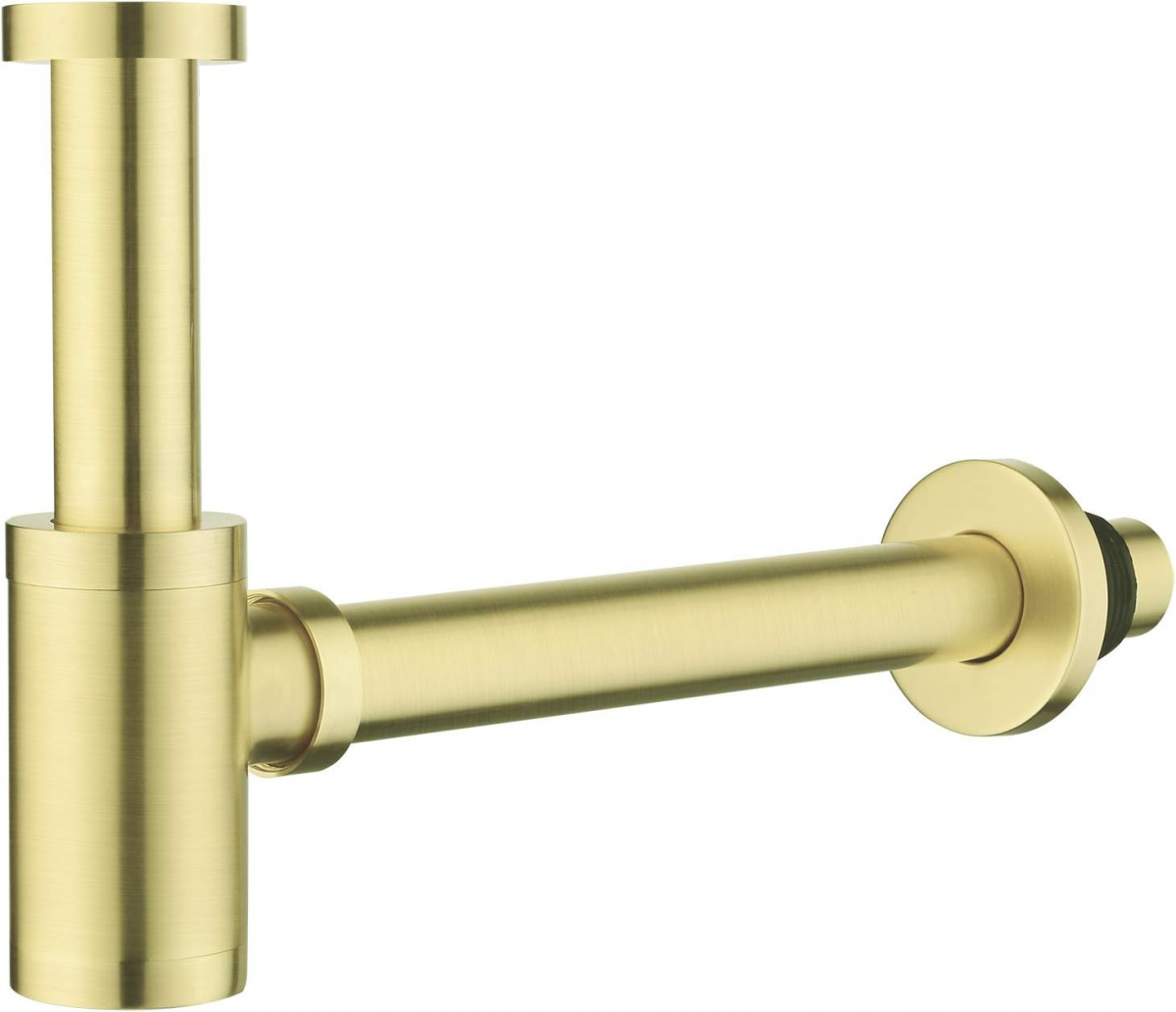 Edelstahl-spülbecken-siphon, Siphon Für Waschbecken Und Waschbecken, Messing-spülbecken-siphon, Universelles Siphon-design, 1 1/4 X 32 Mm, Verstellbar, Geruchshemmendes Gold, Gebürstetes Gold