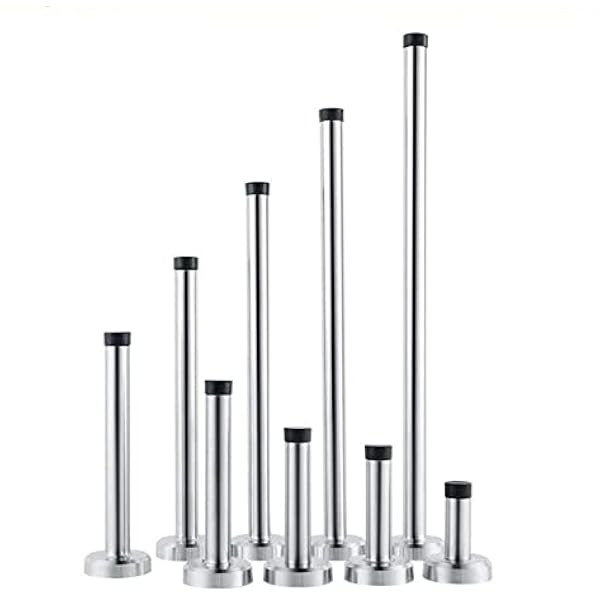 Wandtürstopper Edelstahl Türanschlag Stopper Wandmontage Türstopper Hochleistungs-edelstahl-stoßdämpfer-gummipuffer Für Die Wand 20cm