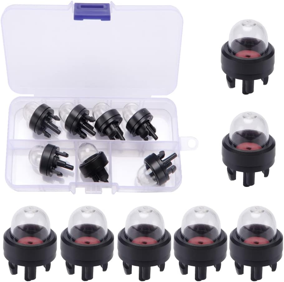 7 Stück Snap-in R Bulb Pump, General Snap-in R Kraftstoffbirne, Vergaser R Pumpe Kraftstoffbirnen, Für Kettensägen Gebläse Trimmervergaser Motorsense Rasenmäher