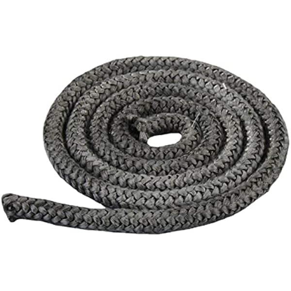 Ofendichtschnur, Länge 2,5 M Runddichtung, Feuerfeste Glasfaserschnur, Graphitgrau, Dichtung Für Kamin-räucherofentür, Hitzebeständig Bis 550 °c (φ: 6mm)
