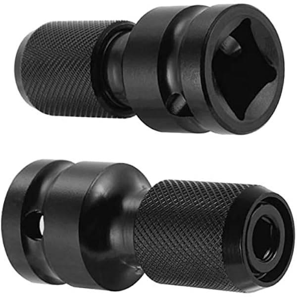 Stecknuss-adapter 1/2-zoll-vierkantantantrieb (1,3 Cm) Auf 1/4-zoll-sechskantschaft (0,6 Cm) Schnellspann-konverter Für Schlagratschenschlüssel Und Schraubendreher-bit-halter