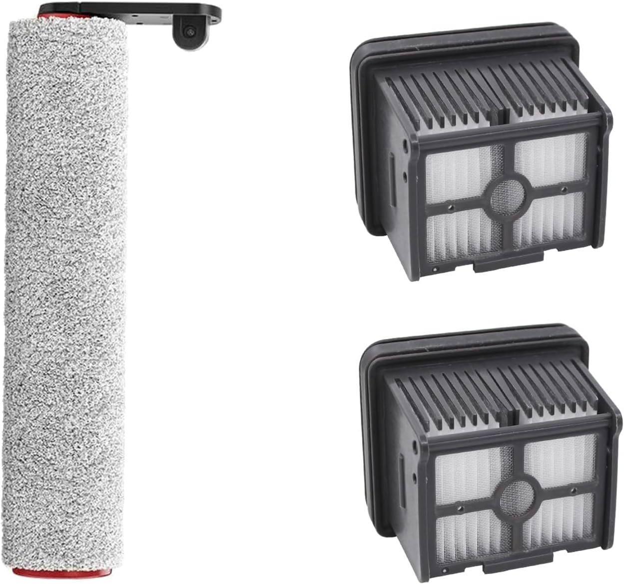3 Stück Ersatz Zubehör Set Kompatibel Mit Dreame H12 Pro Nass Trockensauger, (1 Bürstenrolle 2 Filter)