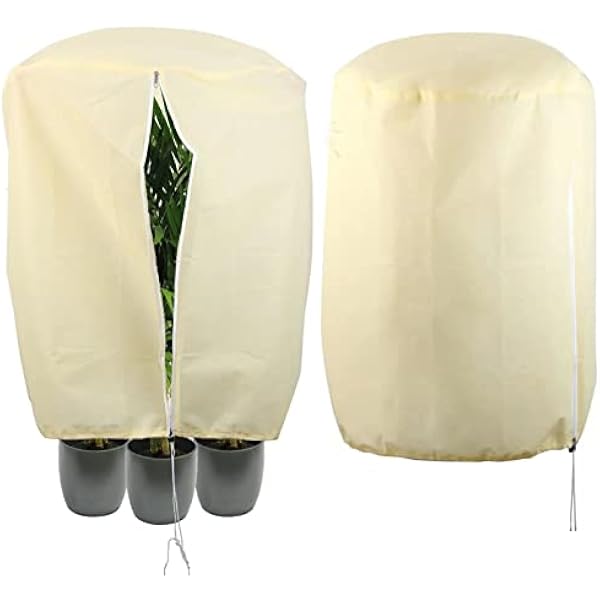 120x120x180 Cm 80g/m²winterschutz Für Kübelpflanzen Pflanzen, Frostschutz Pflanzen Winter Jutesack Pflanzenabdeckung Pflanzenhauben Für Olivenbaum Palmen