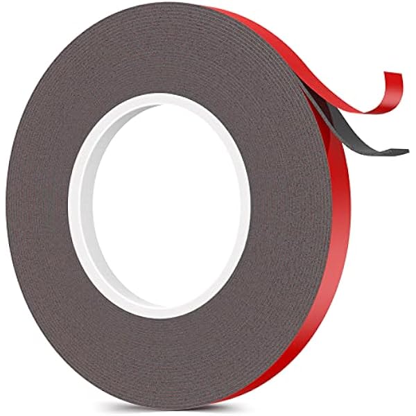 Emitever Doppelseitiges Klebeband - 10m X 10mm, Extra Stark Wasserdichtes Multifunktionales Montageklebeband Klebestreifen Für Wand Und Led-streifen, Auto, Wohn, Bürodekor