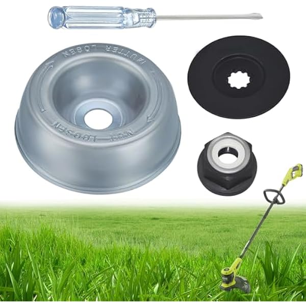 4 Stück Gartenmaschine Rasenmäher Klingenadapter Für Stihl Freischneider Kit Schubscheibe,rider Platte, Kragen Mutter, Wartung Schraubendreher,motorsense Zubehör Für Stihl
