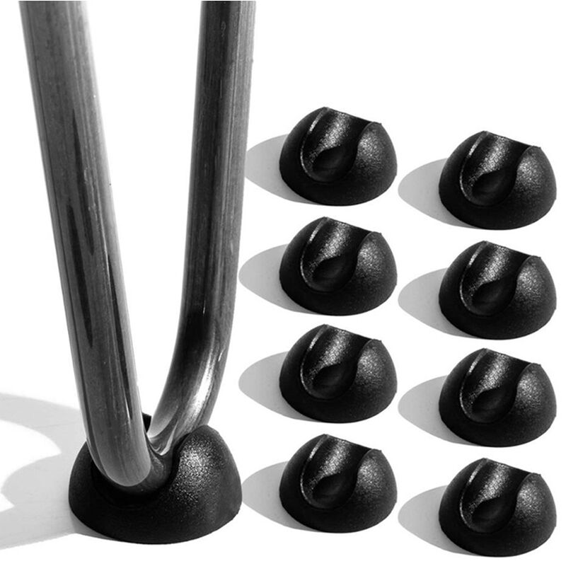8 Stück Hairpin Beinschutz Füße Schwarz Schutzkappen Für Stuhlbeine Tischbeinschoner