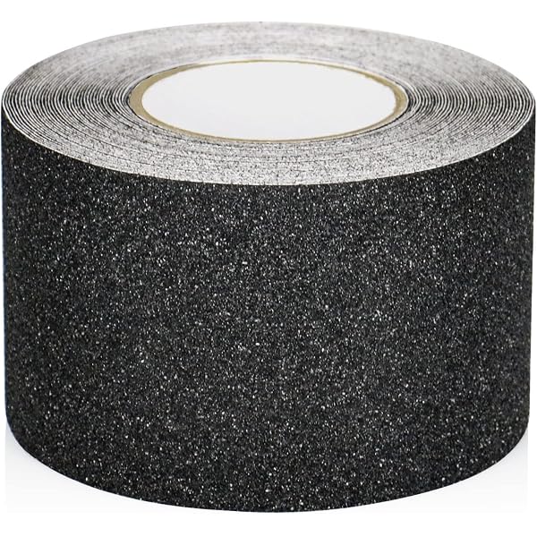 Antirutsch Klebeband Streifen Mit Selbstklebend, 10cm X 5m Treppe Stufen Band Kleber Rutschfest Klebeband, Hohe Traktion Für Innen- Und Außenbereich Schwarz Wasserfest
