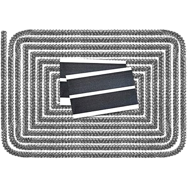 Ofen Dichtschnur, Dichtungsband Für Kaminofen, Ofendichtung Feuerfest Für Kamin Mit Endabbinder (φ 6mm X 2.5m)