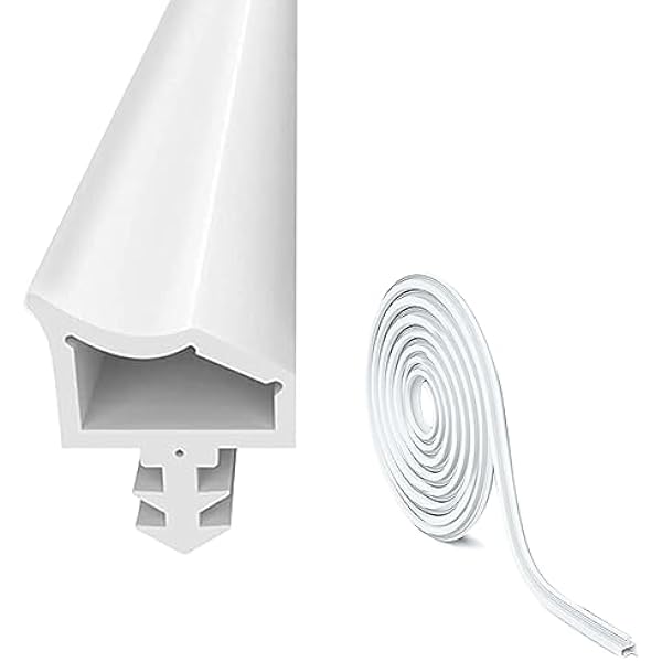 Zimmertürdichtung Türdichtung Weiß 15m, Türdichtung Türwetter-stripping Gegen Zugluft Türgummi, 4mm Nutbreite 7mm Nuttiefe 12mm Falz