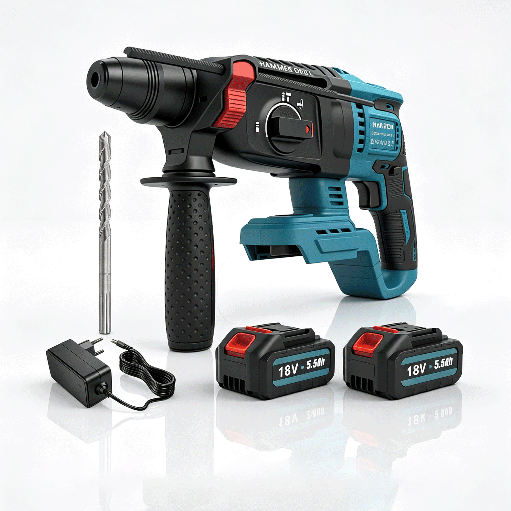 Akku Bohrhammer 18v Bürstenlos Sds‑plus 2x 5,5ah Akku Multifunktionshammer Für Beton Mauerwerk