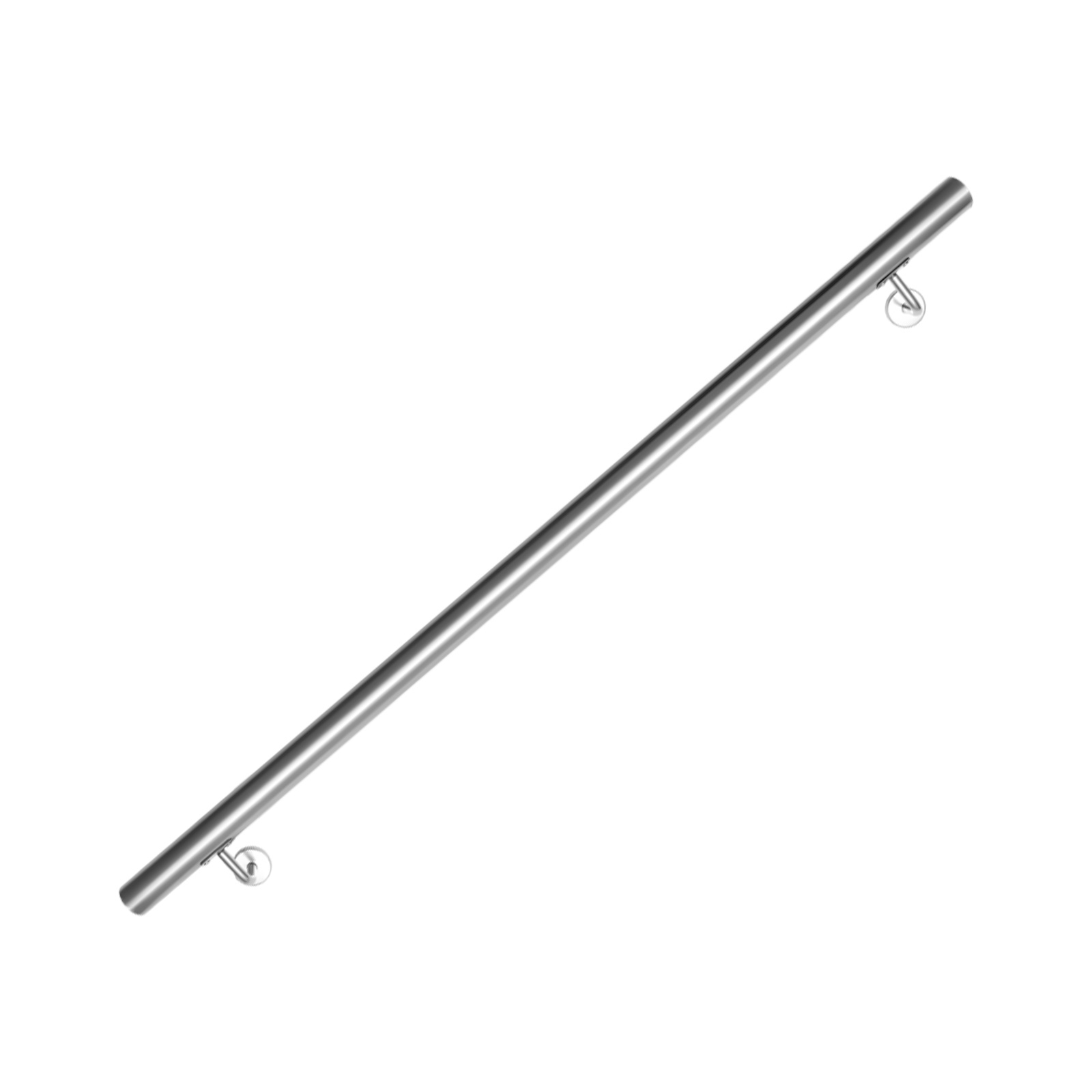 Tolletour Treppengeländer Handlauf 120 Cm Ø42 Mm Aus 304 Edelstahl, Wandgeländer Gebürstet, Stabiler Haltegriff Für Innen Außen Treppe Balkon