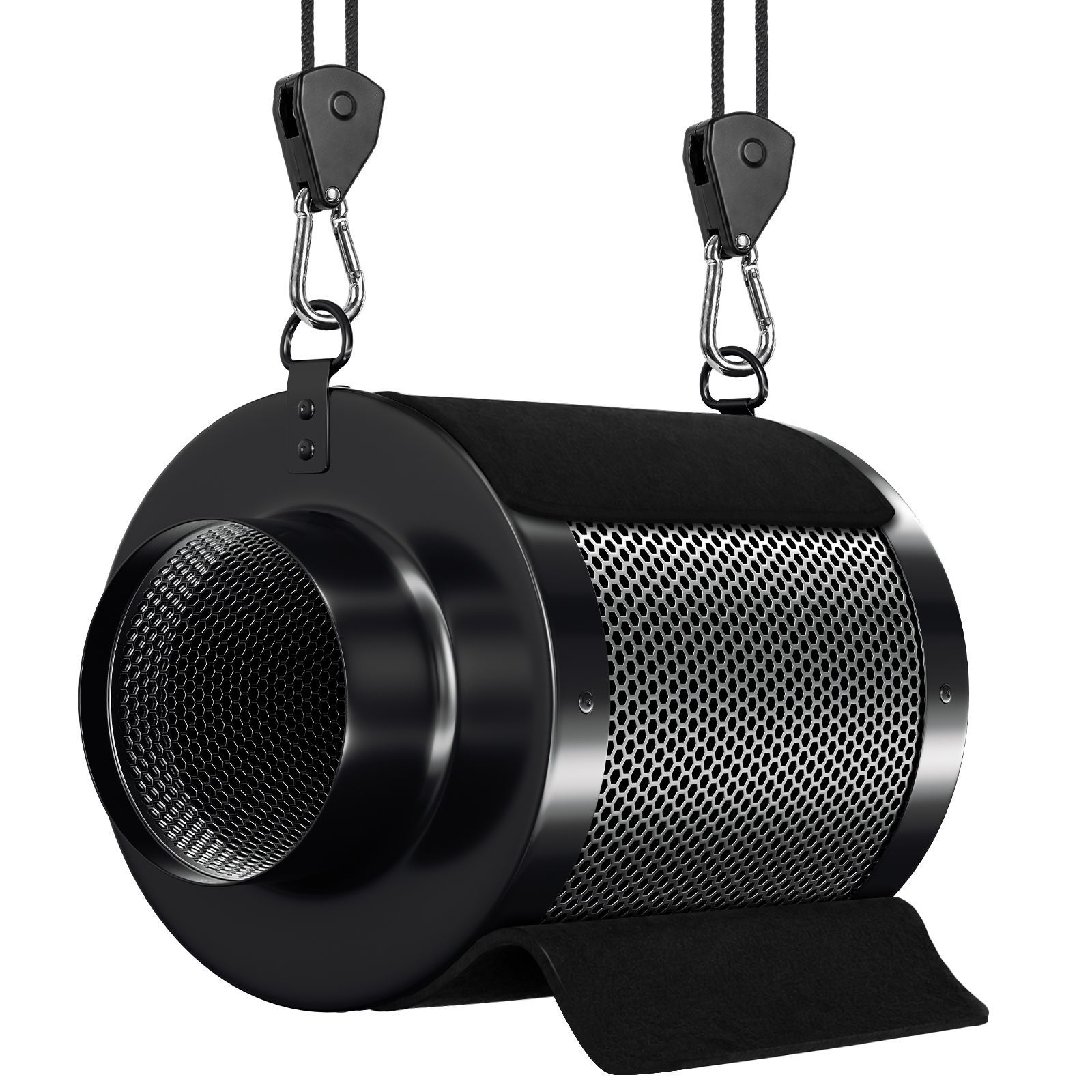 Tolletour Aktivkohlefilter Grow 100mm Kohlefilter 250mm Für Growbox Abluft