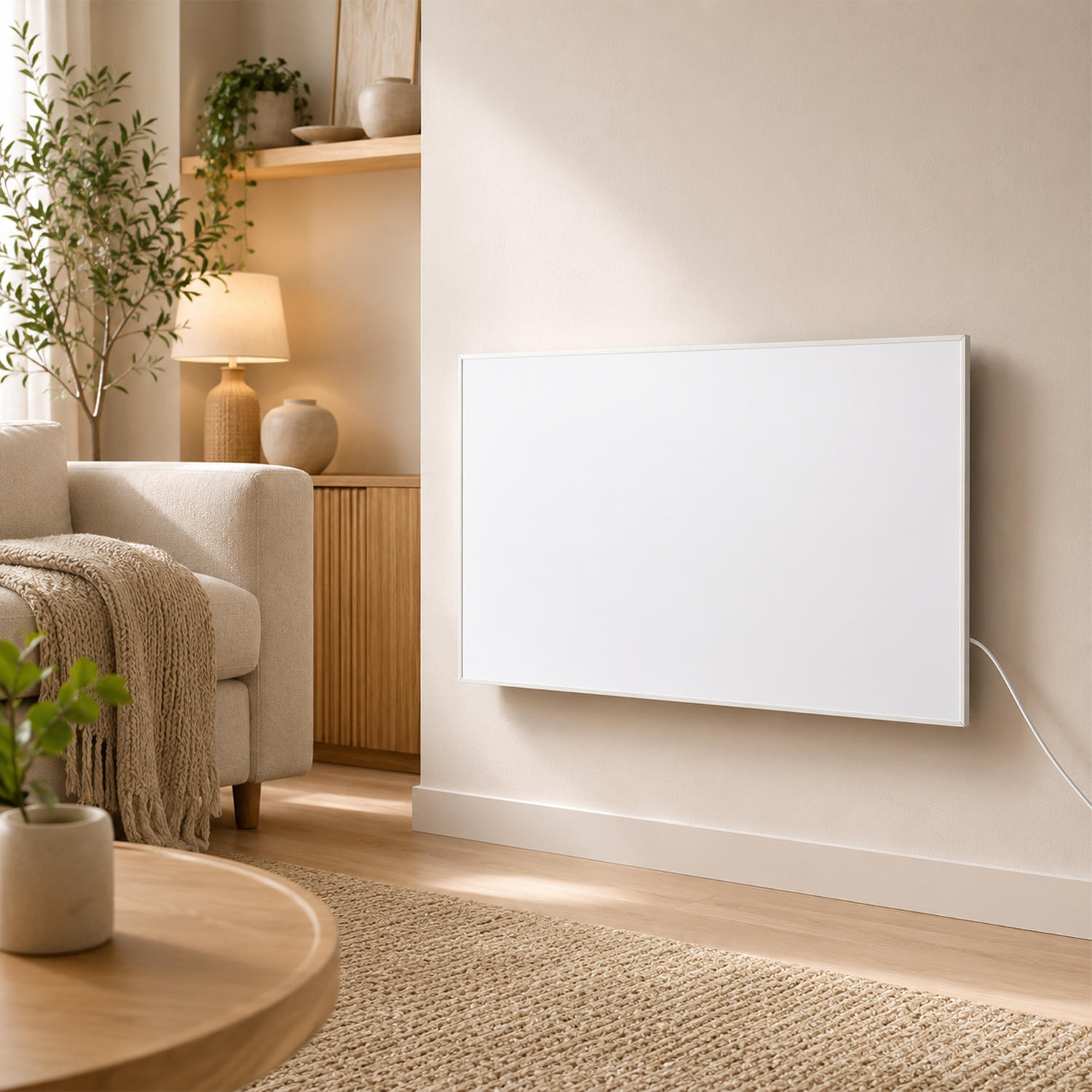 Tolletour Infrarotheizung 500 W Mit Wlan, Thermostat, Wandmontage Und Standfüßen