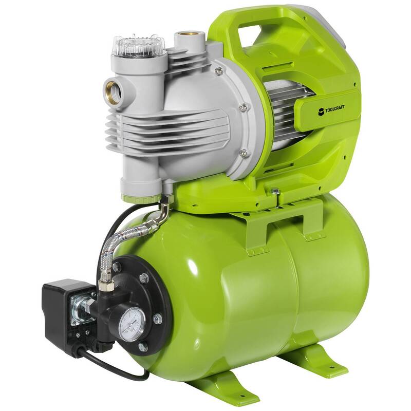 [gebraucht] B-ware Toolcraft To-8992887 Hauswasserwerk 230 V/ac 6000 L/h Gartenpumpe Pumpe Werkzeug