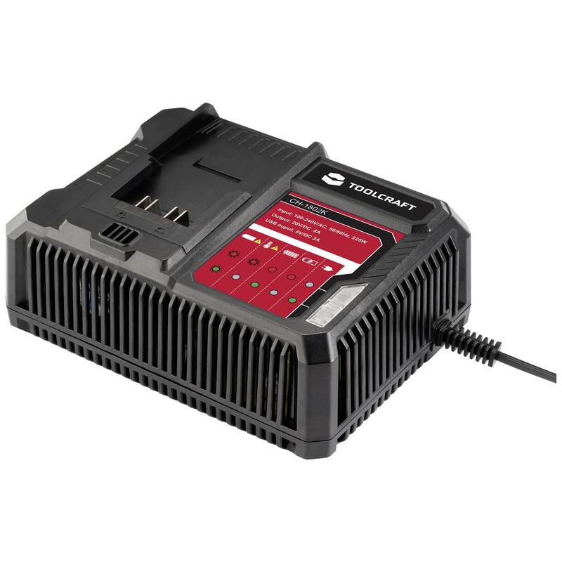 [neuwertig] B-ware Toolcraft Alg-1802 / Tawb-200 Akkupack-ladegerät Batterie Werkzeug Ladegerät