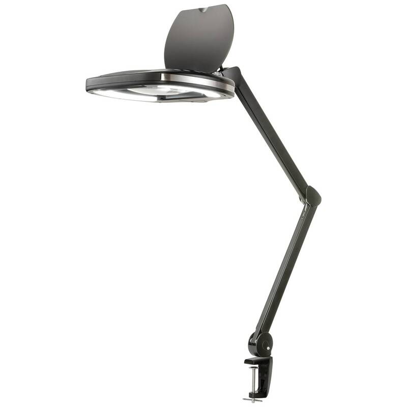 [gebraucht] B-ware Toolcraft Esd Lupenleuchte 2.25x Led 900 Lumen Tischklemme Schwarz 820mm