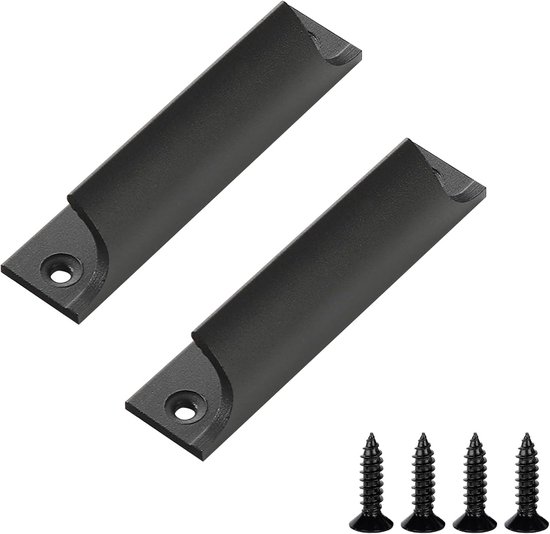 2-teiliges Metall-balkontürgriff-set Mit Schrauben Für Schiebe- Und Terrassentüren, Weiß, 9,1 X 2 Cm.