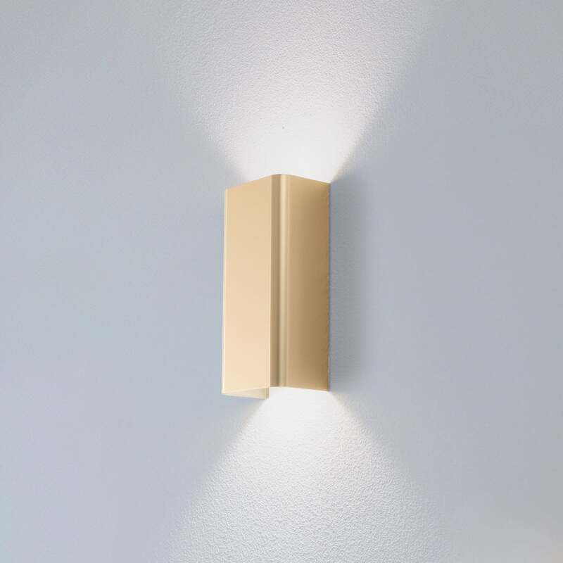 [neuwertig] B-ware Wandleuchte Bergen Goldfarben 23 Cm Gu10 Dimmbar Nowodvorski Lighting