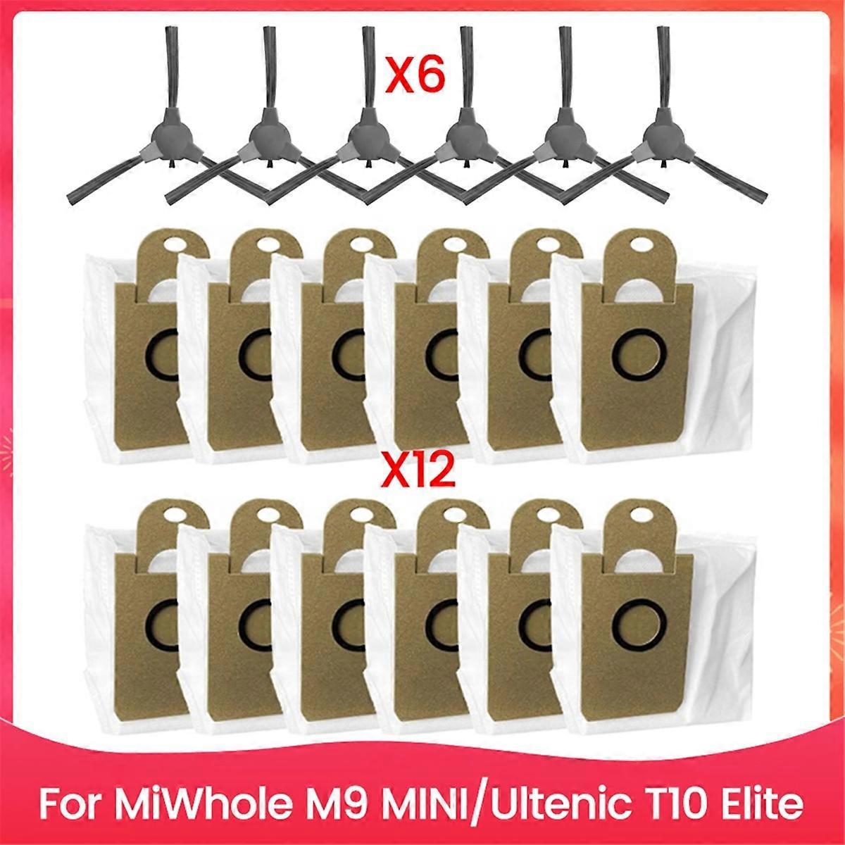 Set Mit 18 Staubbeuteln Und Bürsten Für Die Staubsauger Miwhole M9 Mini Und T10 Elite – Ersatzteile